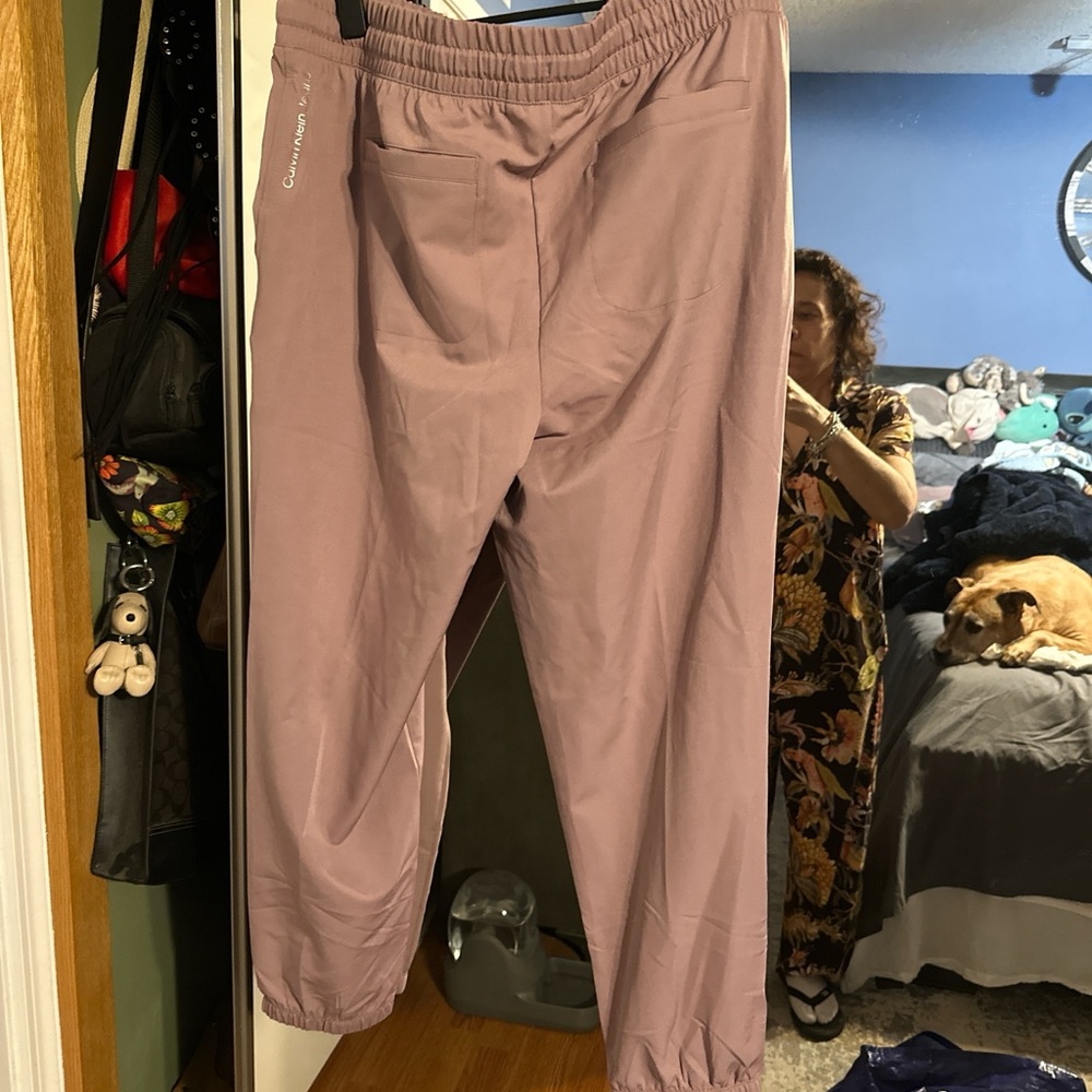 Calvin Klein Men's Dusty Pink Joggers